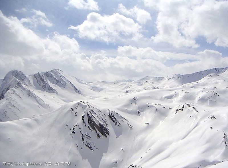 美景雪山雪景图片