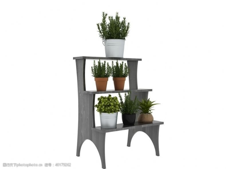 3d设计植物架子3d模型图片