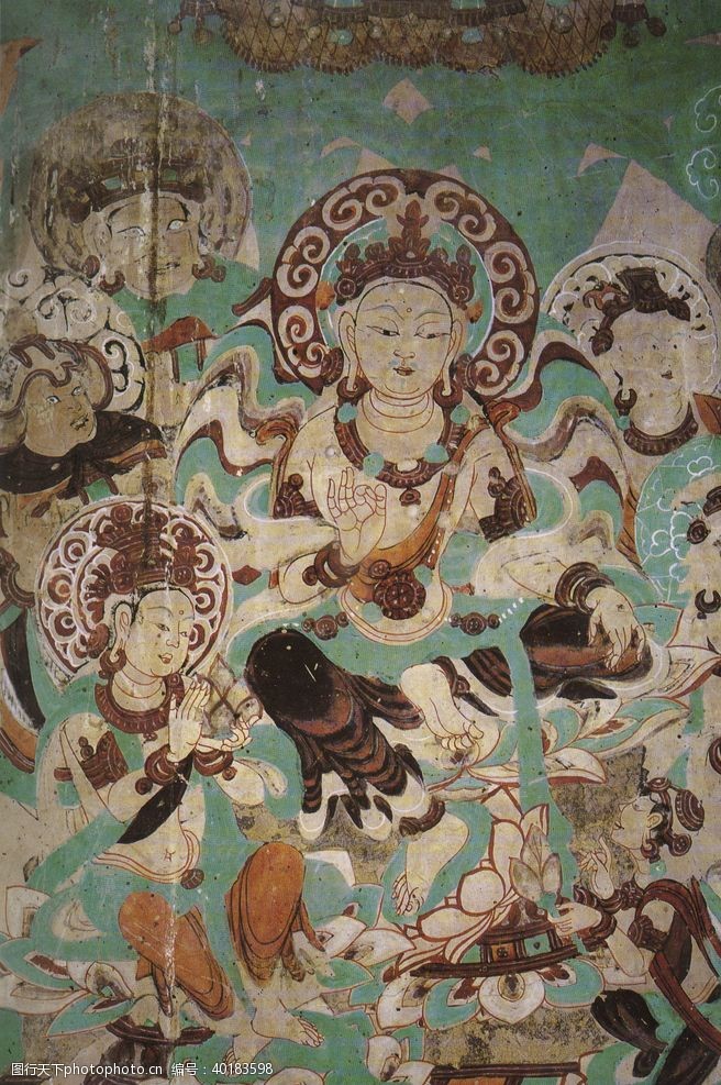 中国古图案中国传统壁画之寺观壁画图片