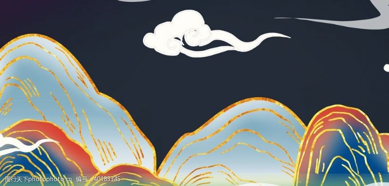 古典水墨背景中国风背景图片