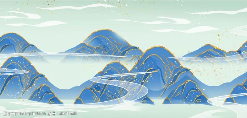 梅花中国元素中国风背景图片