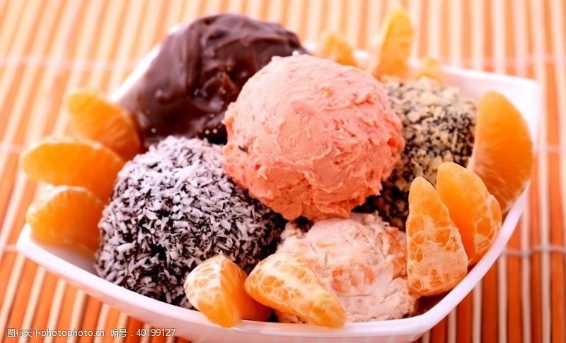 水果店促销冰淇淋图片