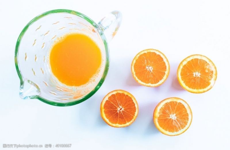 果汁橙子图片