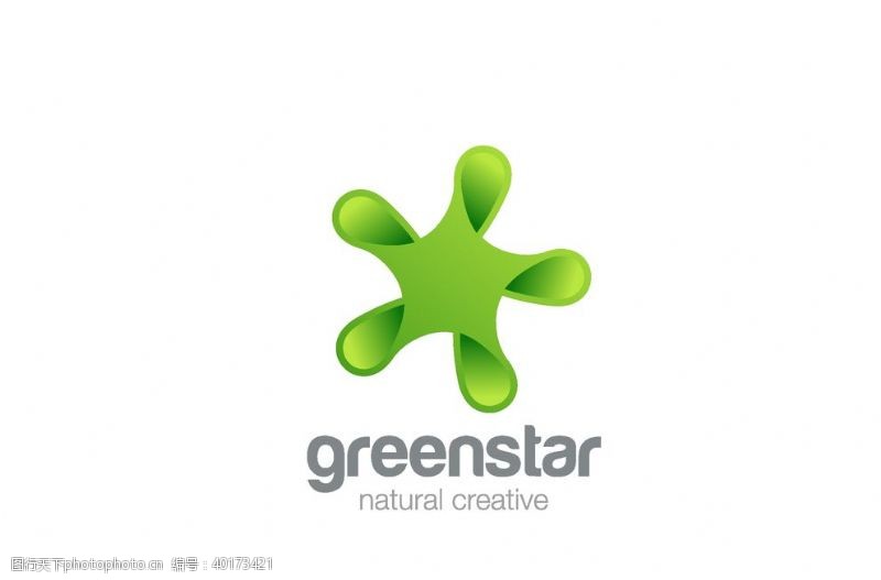 清新几何图形创意企业logo图片