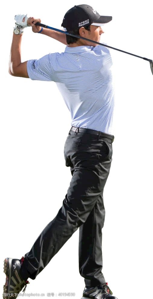 高尔夫素材打高尔夫的男子图片