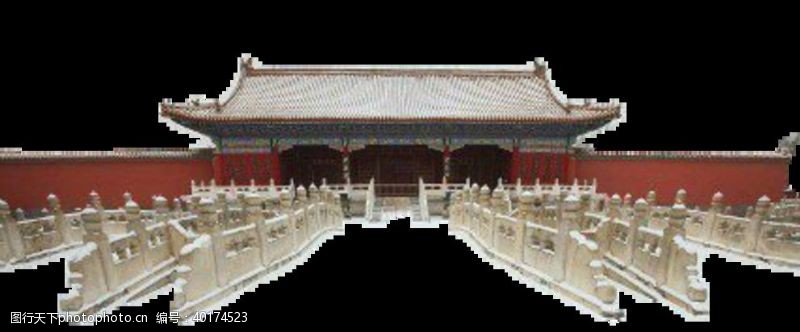 古典中国风格古建筑元素图片