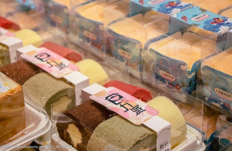 蛋糕面包盒装蛋糕精致美味图片
