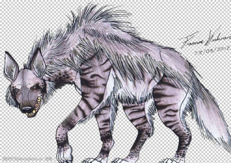 漫画狗鬣狗图片