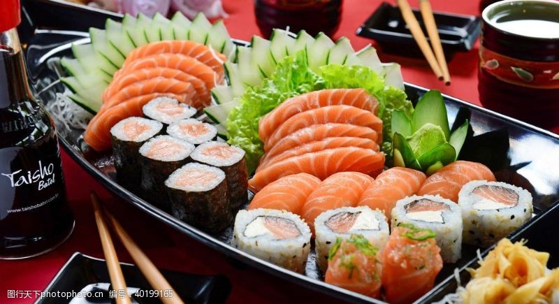 传统名片日本料理寿司图片