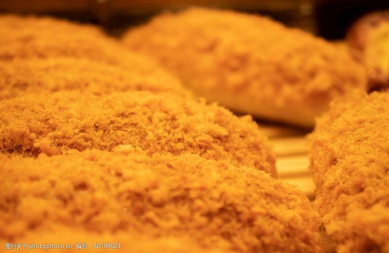 面包店图肉松面包肉松蛋糕图片