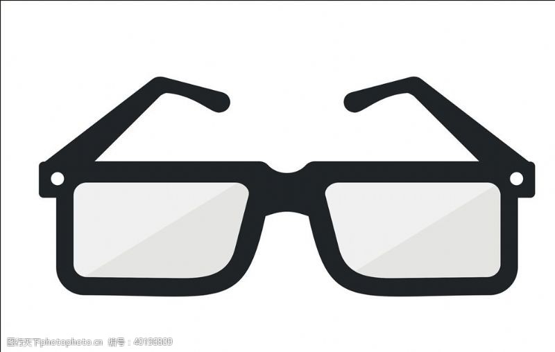 近视眼镜广告矢量眼镜图片