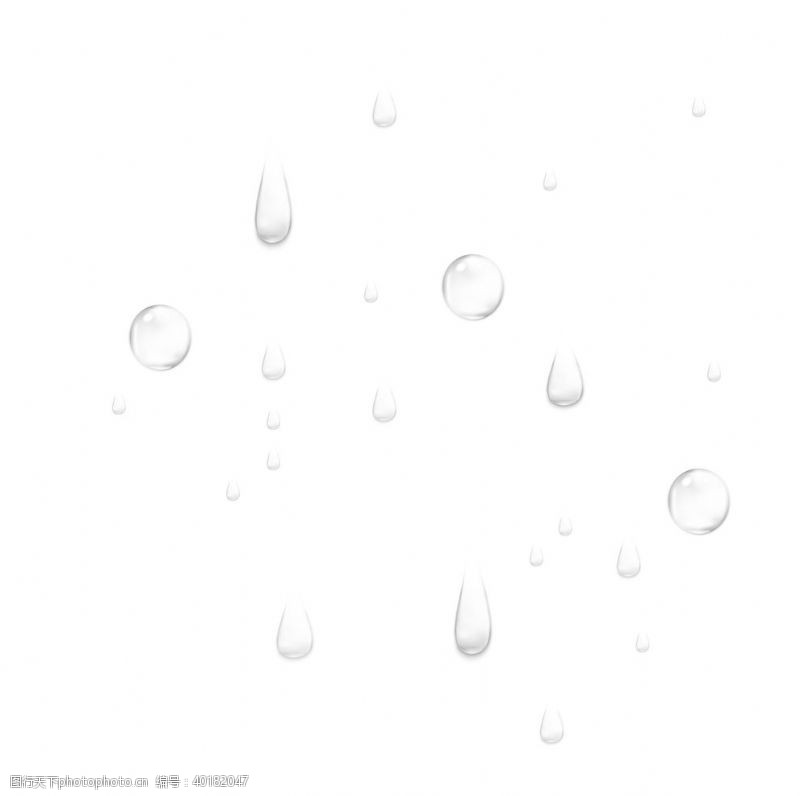 露水水滴水滴装饰元素图片