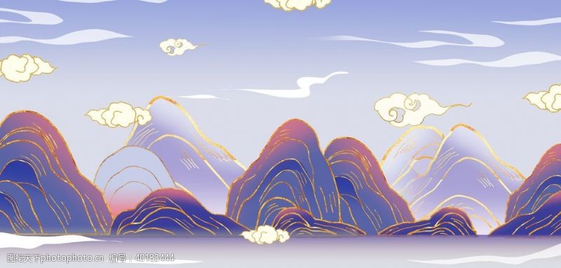 中国元素展板中国风背景图片
