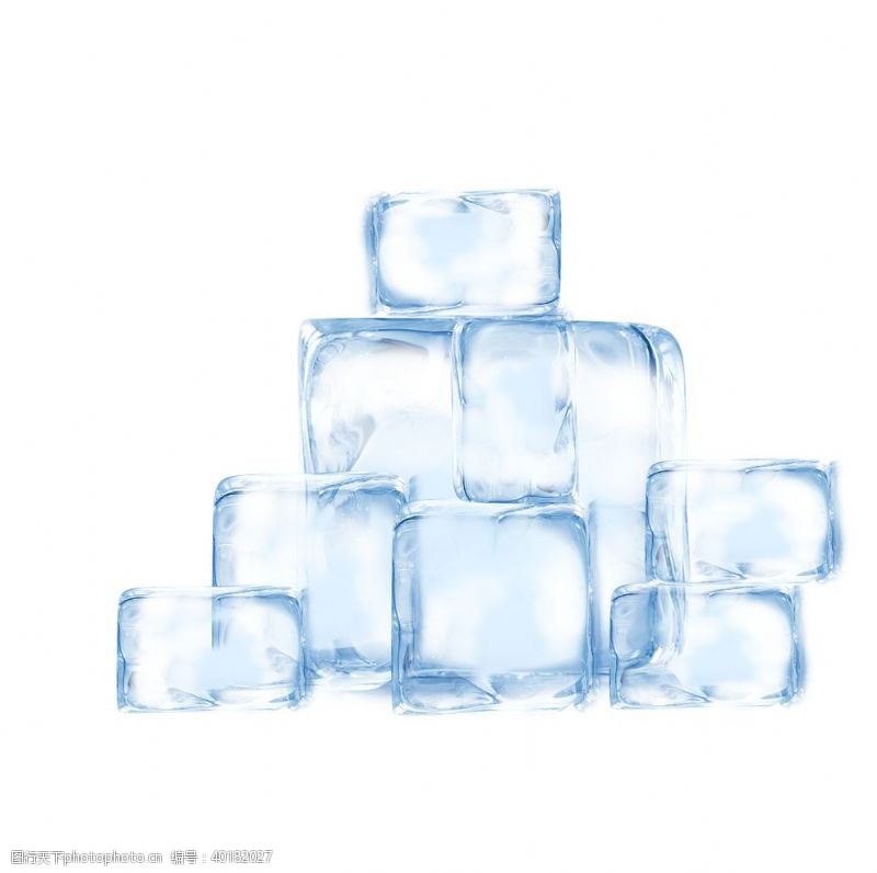 冰块冰镇元素图片