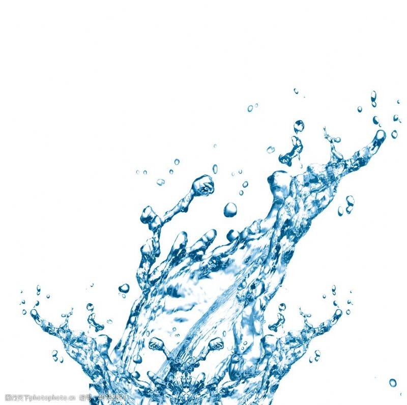 透明元素蓝色水波水纹元素图片