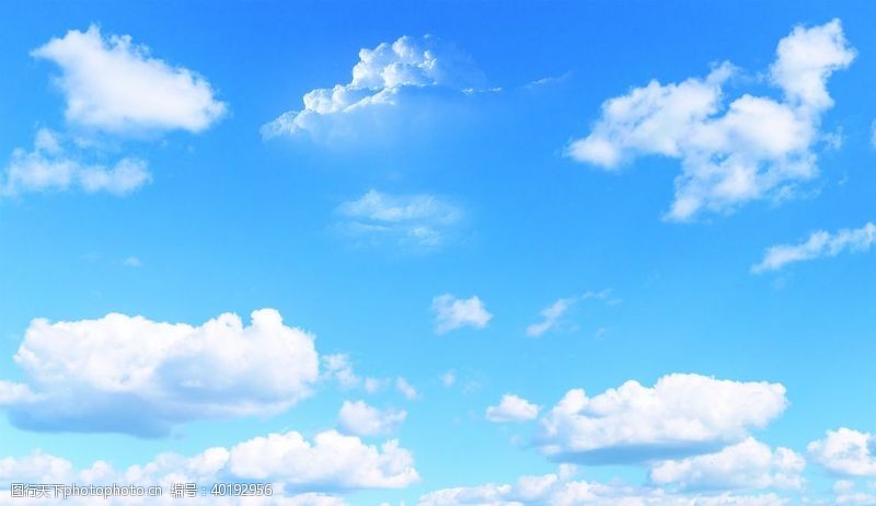 蔚蓝天空蓝天白云天空图片