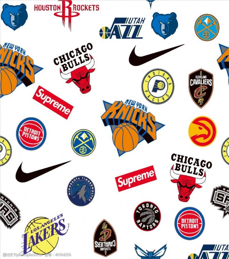 篮球素材logo合集混搭图片