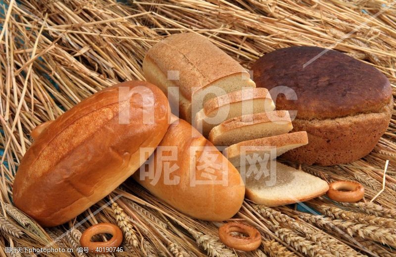 烘焙面包高清摄影美味丰富图片