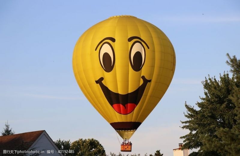 彩色气球热气球图片