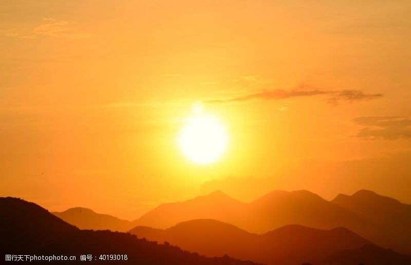 夕阳落日日出图片