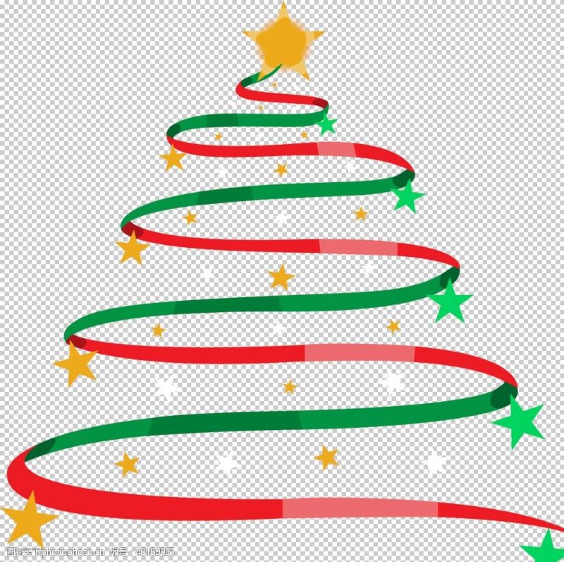 圣诞铃铛圣诞树素材图片