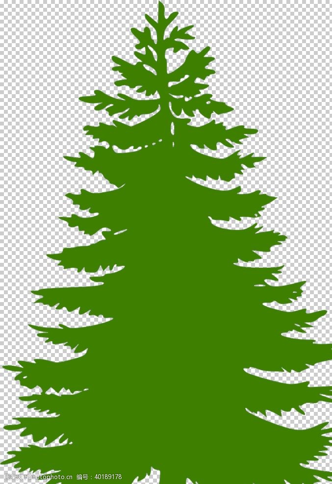 英文圣诞树素材图片
