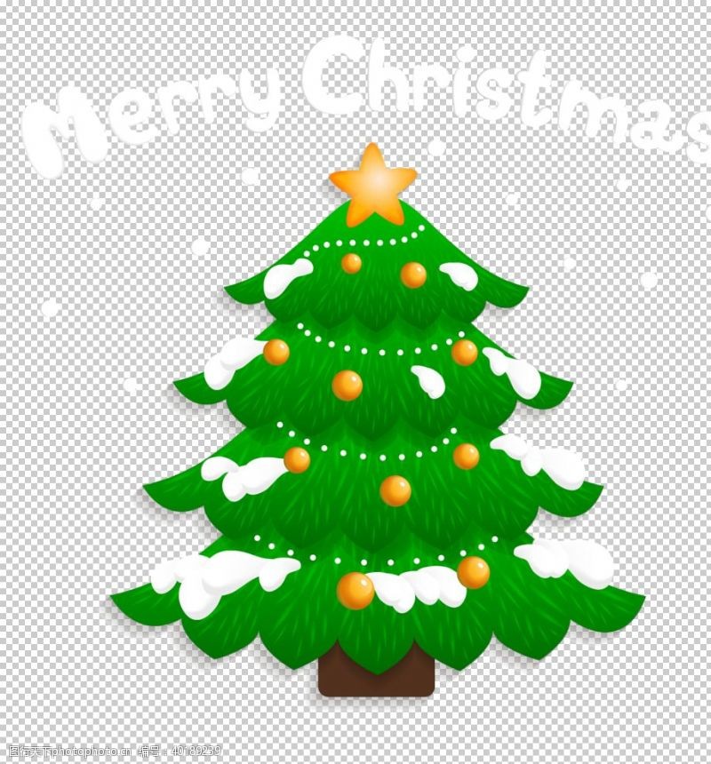 彩绘背景圣诞树素材图片