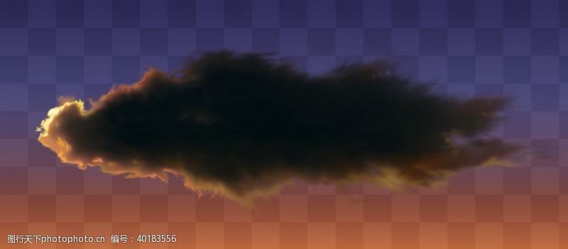云层夕阳云黑色云乌云图片