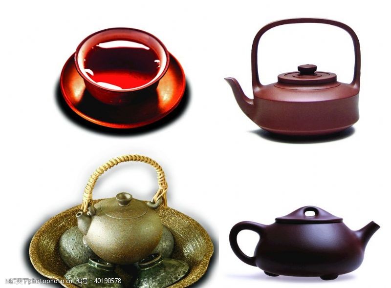 茶剪影茶叶茶文化茶叶素材图片