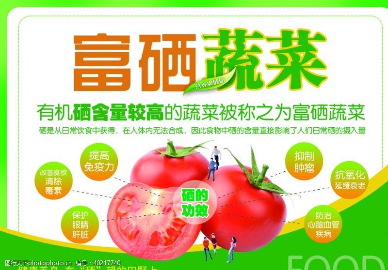 蔬菜海报富硒蔬菜图片