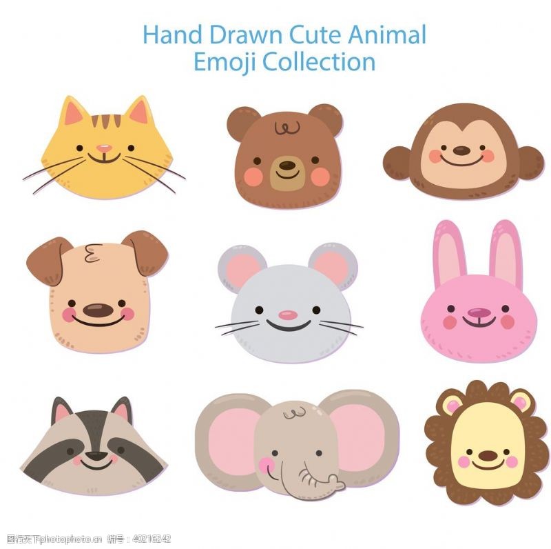 幼儿园广告卡通动物图片
