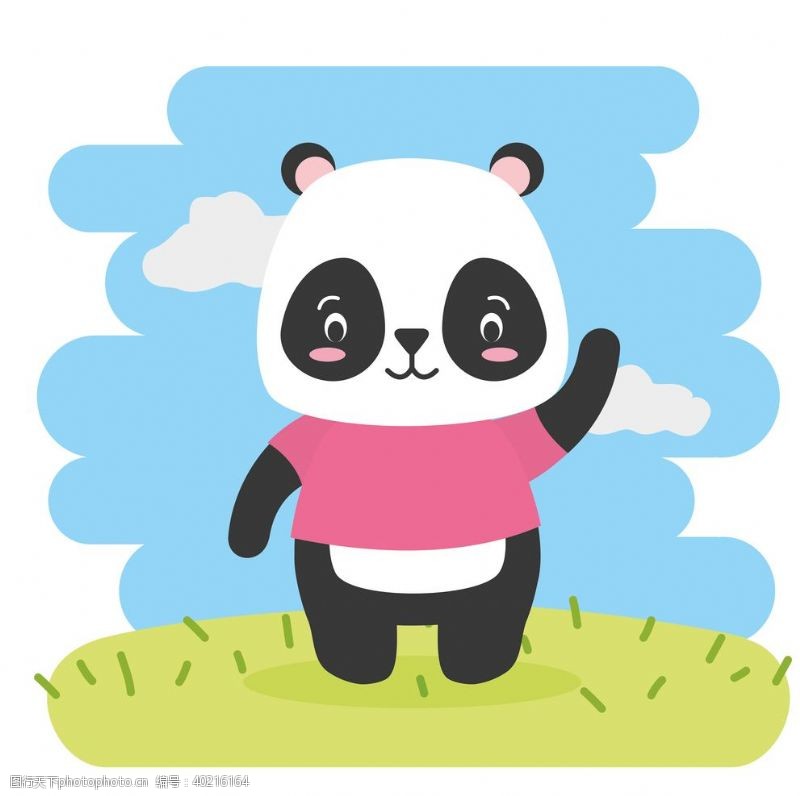 小狗卡通动物熊猫图片