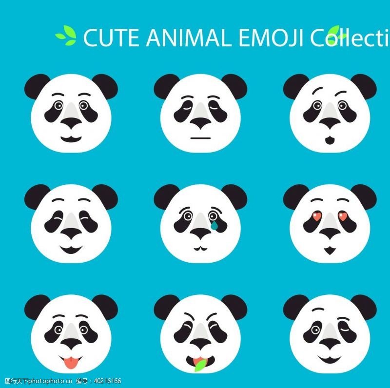 可爱小鸟卡通动物熊猫图片
