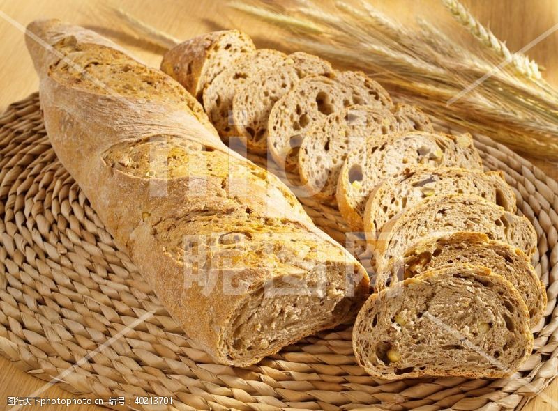 大面包面包高清摄影美味丰富图片