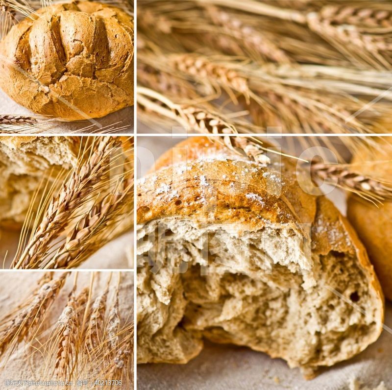 麦面包高清摄影美味丰富图片
