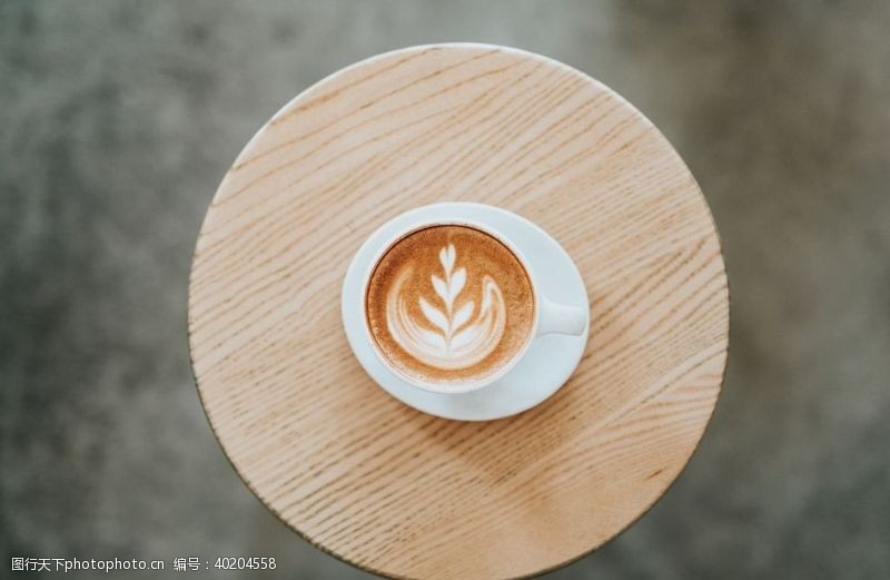 水素材漂亮的咖啡拉花图片