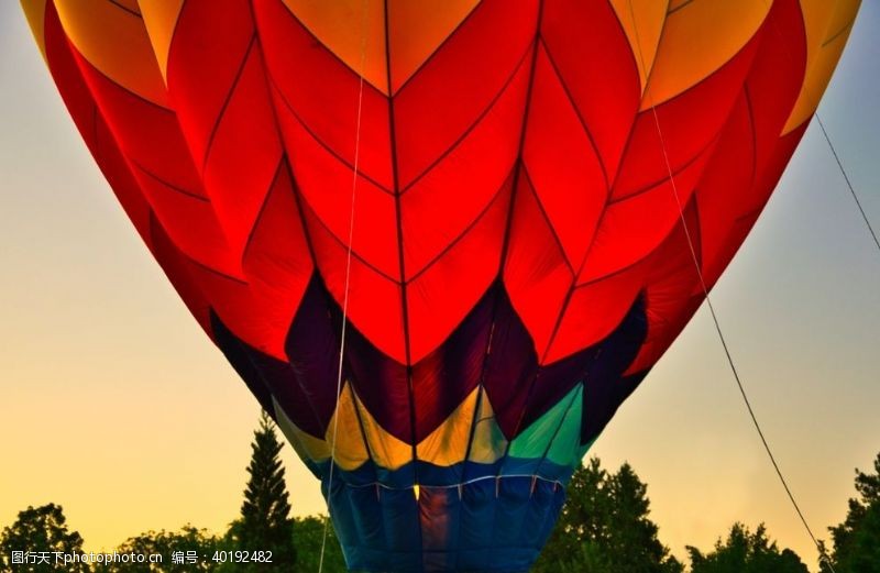 旅游海报素材热气球图片