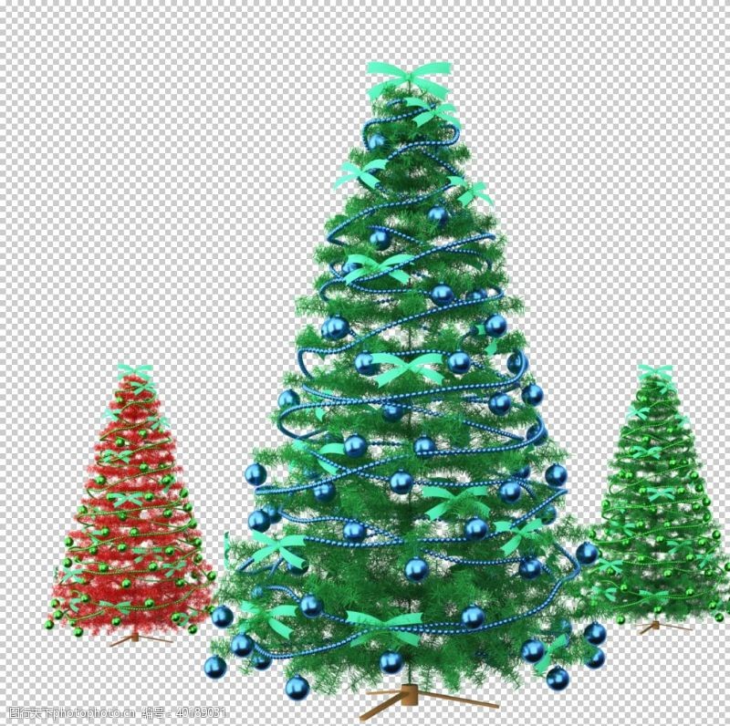 矢量人物圣诞树素材图片