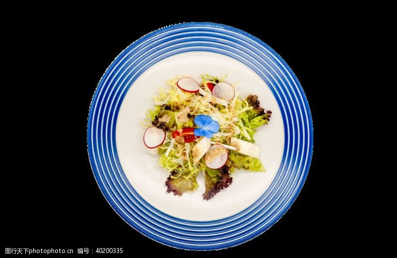 西餐餐具蔬菜沙拉图片