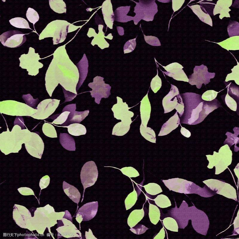 花纹紫色背景树叶图片