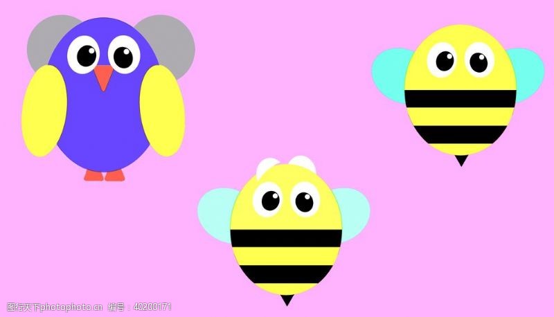 蜂蜜设计图小动物图片