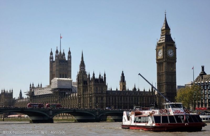 伦敦旅游景点大本钟图片