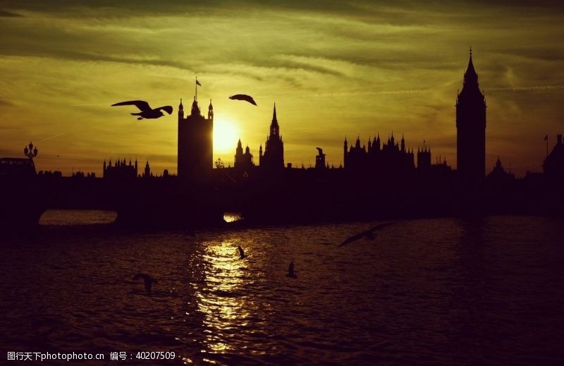 伦敦风景大本钟图片