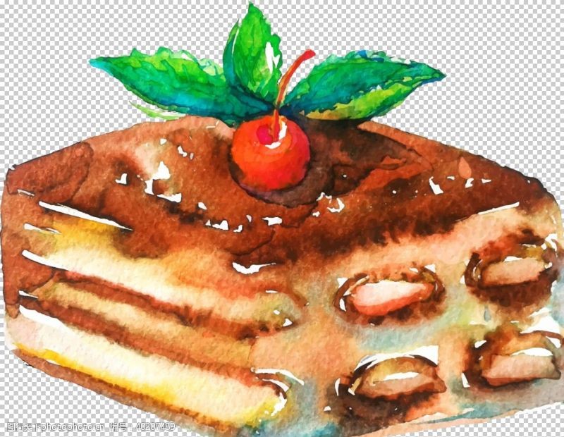 手绘蛋糕蛋糕图片