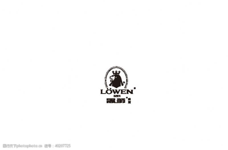 酒标黑狮啤酒logo图片