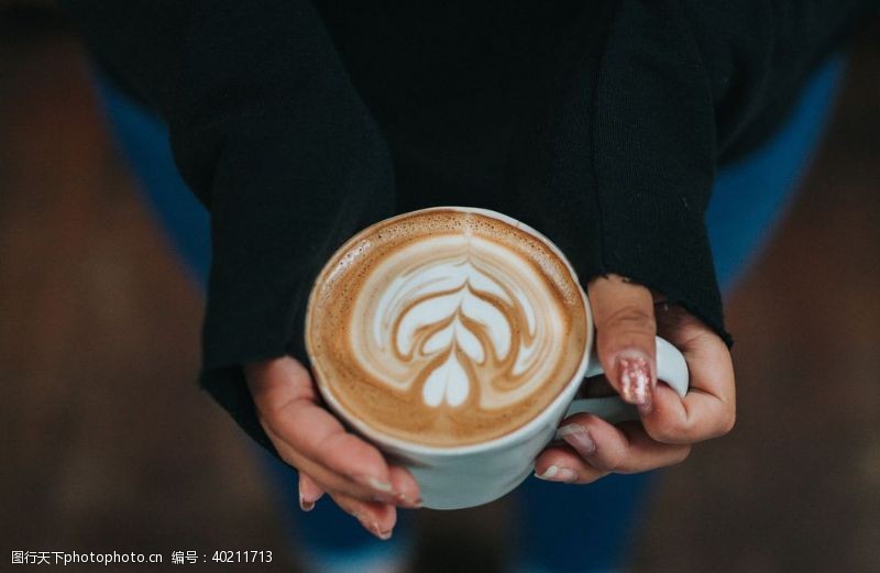 茶文化咖啡拉花图片