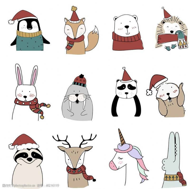 鸟素材卡通动物熊猫图片