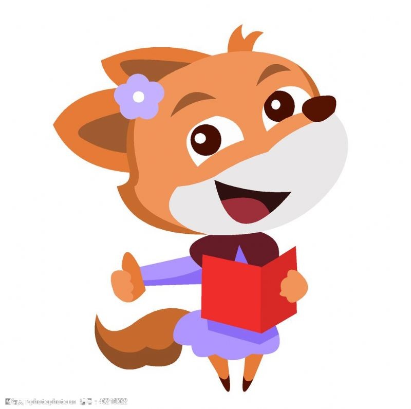 标志矢量素材卡通狐狸图片