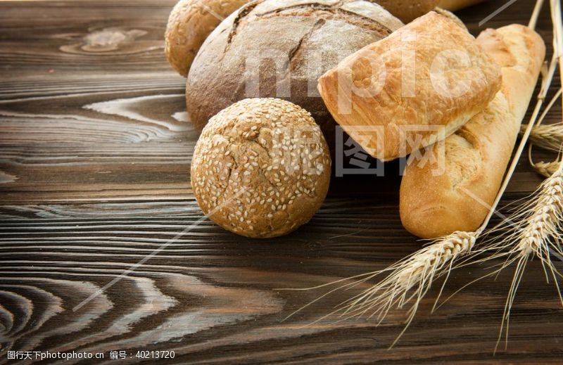 切碎面包高清摄影美味丰富图片