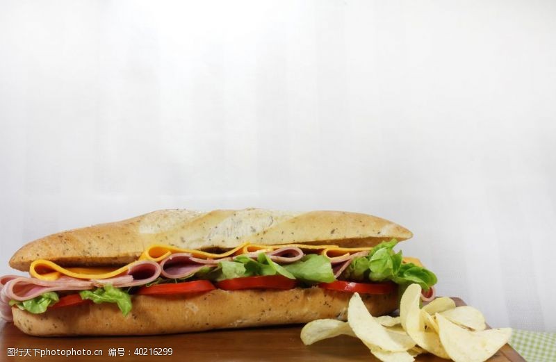 汉堡店三明治图片